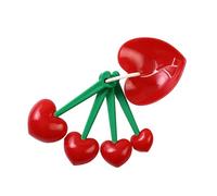 Measuring Spoon Kit Measuring Spoon Kit Heart Shaped Reusable Detachable Red Love Cherry Shaped Egg White Separator Kit for Home Measuring Spoon Kit Food Grade Material