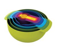 Measuring Spoon Old Bowl Large and Small, Dish Drainer, 400373 Joseph Joseph Nest 9 Plus 9 Piece Set (Japan Import), Multicolor