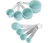 Measuring Spoon Set,Multifunctional Spoons for Measuring Solids and Liquids in The Kitchen, Blue, 8 Pack