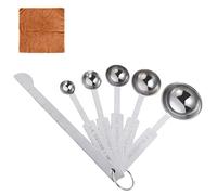 Measuring Spoons,7Pcs Measuring Spoons Sets, Premium Stainless Steel Sets, Heavy Duty Metal for Baking,Cake,Cooking with Metric,UK Measurements, Easy to Read Markings for Dry and Liquid Ingredients