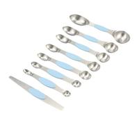 Measuring Spoons for the Kitchen, 8 Pieces Magnetic Measuring Spoons - Stainless Steel Set | For Coffee, Tea, Sugar, Salt, Spices, For Baking, Cooking Powder, In The Kitchen, For
