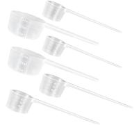 Measuring Spoons Gram, Pack of 6 Dosing Spoons, Transparent Protein Spoons, Coffee Measuring Spoons, Protein Powder, Washing Powder, Doser with Scale 5 g, 10 g, 15 g, Scales Scoop Spoon for Baking,