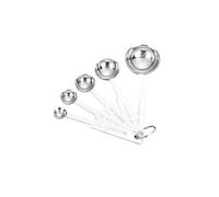 Measuring Spoons Set (5 Sizes) - 1/8 TSP(0.625ml), 1/4 TSP(1.25ml), 1/2 TSP(2.5ml), 1 TSP(5ml), 1 tbsp(15ml), Stainless Steel for Baking/Cooking