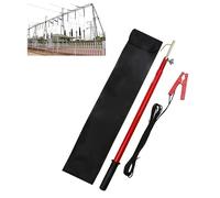 Measuring Stick,High Voltage Epoxy Resin Discharge Rod, 10kV-110kV Insulated Hot Stick, Dual-Mode Safety Tool for Live Line & Capacitor Discharge (96cm/3.15ft)