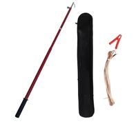Measuring Stick,High Voltage Telescopic Discharge Stick, Insulated Hot Stick for 10kV-220kV, Direct Resistance, 3.3 to 9.8 Ft Adjustable Length, Electrical Safety Tool for Overhead Lines