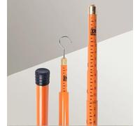 Measuring Stick,Telescopic Insulation Measuring Stick with Hook, 4-13 Sections Height Measuring Rod for Surveying, 10m/32.8ft for Substations & Communication Towers