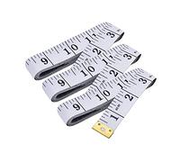 Measuring Tape, 150 cm/60 Inch Double Scale Measurement Tape for Body Cloth Sewing, Soft Measuring Tape Flexible Ruler for Fabric Tailor and Sewing, White 3Pcs