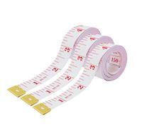 Measuring Tape, 150 cm/60 Inch Double Scale Measurement Tape for Body Cloth Sewing, Soft Measuring Tape Flexible Ruler for Fabric Tailor and Sewing, Pink 3Pcs
