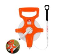 Measuring Tape, 50m Open Reel Fiberglass Tape Measure, Dual-Sided Inch/Metric Scale, Foldable Measuring Wheel Design, for Engineers, Surveyors in Construction, Road Survey, Outdoor Projects