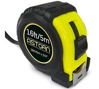 Measuring Tape for Contractors & DIY | Retractable Tape Measure | Metric & Inches Measuring Tape for Construction | Heavy Duty Tape Measure with Smooth Sliding Nylon Coated Ruler by Astorn