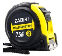 Measuring Tape Measure, 25 Ft Easy to Read Decimal Retractable Dual Side Ruler with Metric and Inches, for Surveyors, Engineers and Electricians, with Magnetic Tip and Rubber Protective Casing
