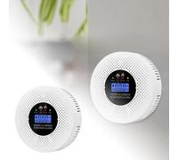 Measuring Tools Advanced Photoelectric Detector Fire Alarm with 10 Year Battery and Smart Test Feature for Enhanced Home (White, 11 8cm)