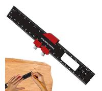 Measuring Tools For Woodworking - Gauge Woodworking Tools, Precision Ruler, Scribing Ruler Aluminum Alloy Hardware, Metal Marking System, Red Large Size For Marking Measuring