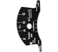Measuring Tools Violin Bridge Tool Instrument Fingerboard Violin Fingerboard Scraper Multipurpose Tool Practical Violin Fingerboard Template Mold Plastic Musical Instrument/32 (Color : Black, Size : (