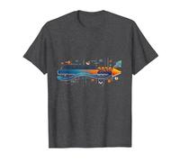 Measuring Up to 2039: Future Tech Timeline Infographic T-Shirt, Men, Dark Heather Grey, S