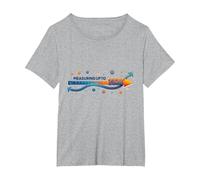 Measuring Up to 2039: Future Tech Timeline Infographic T-Shirt, Women's Plus, Heather Grey, 5X