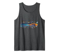 Measuring Up to 2039: Future Tech Timeline Infographic Tank Top, Men, Dark Heather Grey, S