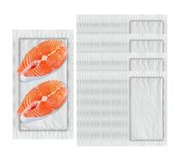 Meat Absorber - PE Film SAP Non-Woven Fabric | Pack of 100 Kitchen Paper Dri Lock | Meat Suction Pads | High Performance Inserts for Packing, Storing and Transporting Fresh Meat, Poultry and