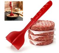 Meat Chopper, Mince Meat Masher Heat Resistant Multifunctional Ground Beef Chopper for Mince Masher, Non-Stick Meats Shredder Utensil Cookware for Hamburger Minced Meats, Butter, Potato (Red)