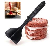 Meat Chopper, Mince Meat Masher Heat Resistant Multifunctional Ground Beef Chopper for Mince Masher, Non-Stick Meats Shredder Utensil Cookware for Hamburger Minced Meats, Butter, Potato (Black)