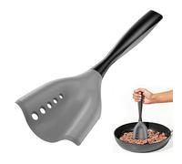 Meat Chopper Spatula for Ground Beef, Hamburger Smasher Tool, Silicone Potato Masher with Perforated Design, Heat Resistant Non-Stick Kitchen Utensil for Mixing & Chopping