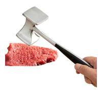 Meat Crusher, Kitchen Double-Sided Manual Meat Tenderizer - Metal Masher - for Preparing Beef, Poultry, Nuts, Seafood and Fish