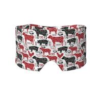 Meat Cuts Diagrams Butcher Shop, Full Eye Covers Light Blocking Eye Mask Sleep Eye and Ear Muffs