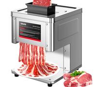 Meat Cutter Machine, 950W Electric Slicer Cutting Machine with 450LBS/H Slicing Output, 3.5mm Commercial Meat Slicer with Removable Blade for Boneless Pork Chicken Soft Vegetables, TDK Model