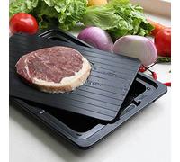 Meat De-Icing Tray - Quick Thaw Plate, Aluminum Defrilling Panel, Non-Electric Thaw Tray | Quick Defrost Tray with Drip Plugs