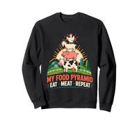 Meat Eater MY FOOD PYRAMID EAT MEAT REPEAT Carnivore Sweatshirt