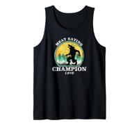 Meat Eating Champion 1976 Vintage Werewolf Design Tank Top