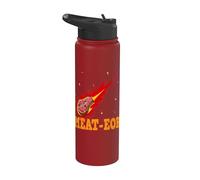 Meat-eor Funny Meteor Falling Grill Meat BBQ Grilling Stainless Steel Insulated Water Bottle