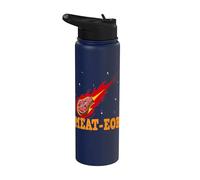Meat-eor Funny Meteor Falling Grill Meat BBQ Grilling Stainless Steel Insulated Water Bottle