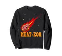 Meat-eor Funny Meteor Falling Grill Meat BBQ Grilling Sweatshirt