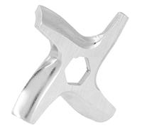 Meat Grinder Attachment, Meat Grinder Parts Grinder Attachment Cross Shaped Grinder Plate Disc Food Grinding Blade Electric Meat Grinder Accessory