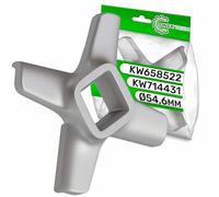 Meat Grinder Blade Ø54,6 mm Stainless Steel Universal with Original Code KW714431 KW658522 for Kenwood - Warranty 5 Years - ONIX TECH