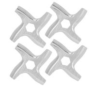 Meat Grinder Blade, Universal Stainless Steel Mincer Cutting Blade A-15 Professional Meat Chopper Crusher Cutter Knife Replacement Spare Part with Hex Hole (4Pcs)