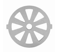 Meat Grinder Cutting Plate, Durable Efficient 7mm Hole Alloy Disc Knife for Stand Mixers and Home Meat Grinders Silver 53x57x4mm