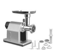 Meat Grinder Electric - Commercial Stuffing Meat Blender for Home Kitchen with 3 Cutting Plates & Sausage Stuffer Tube Kit