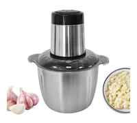Meat Grinder | Food Crusher & Food Cutter | 2L Stainless Steel Multifunction Compact Food Processor for Chopping Cooking Burgers Onions & Homemade Meals