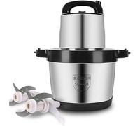 Meat Grinder, Food Processor - 6L Stainless Steel Chopper for Meat, Vegetables, and Fruits with 4 Sharp Blades, 1000W Power, Large Capacity