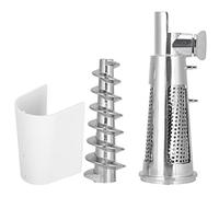 Meat Grinder Tomato Juicer Screw Shaft Filter Sleeve Baffle Set, Mixer Attachment Accessories for Stand Mixers, Aluminum Alloy and ABS Juicing Parts with Leakproof Seal for