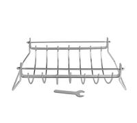 Meat Holder Noise Coast Made of Stainless Steel, Sustainable Roasting, BBQ Net, Outdoor Cooking Utensils for Chicken Wings, Smoked Ribs, Roast Beef, Family Grill