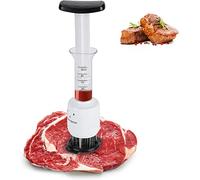 Meat Injector Syringe, Meat Marinade Injector, Meat Marinade Tenderizer Needle Injector Steaks Flavor Syringe Cook Kitchen Tool for Poultry Turkey Chicken BBQ Grill