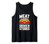 Meat is Not Grown in Stores Deer Hunting Sunset Tank Top