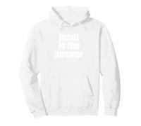 Meat Is The Answer Carnivore Diet Steak Bacon Beef Grilling Pullover Hoodie