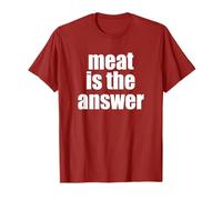 Meat is The Answer Carnivore Diet Steak Bacon Beef Grilling T-Shirt