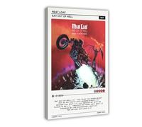 Meat Loaf And Jim Steinman - Bat Out of Hell 1977 Music Album Poster Canvas Poster Bedroom Decor Sports Landscape Office Room Decor Gift Frame-style 08x12inch(20x30cm)