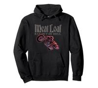 Meat Loaf Bat on Bike Pullover Hoodie, Adult Unisex, Black, Large