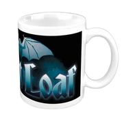 Meat Loaf Bat Out Of Hell Logo Mug in White Meat Loaf White